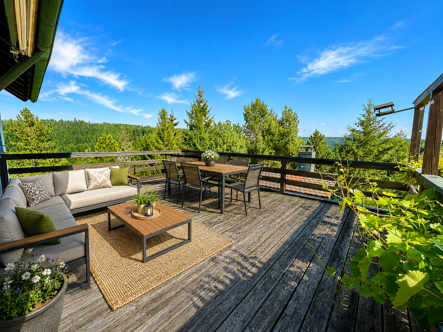 Terrasse (KI möbliert)