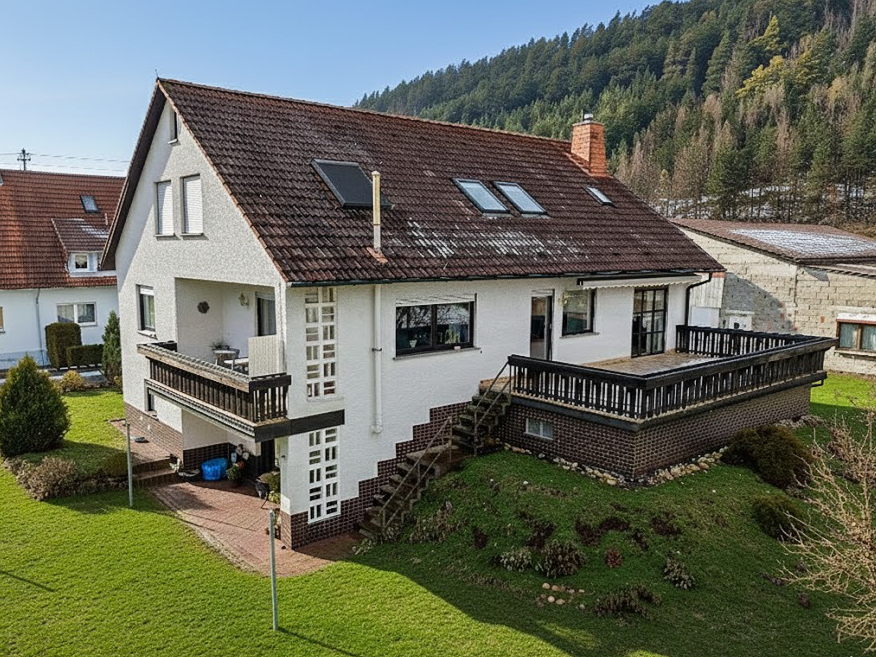 Gepflegtes Wohnhaus mit großer Terrasse und Garten in Kronach OT